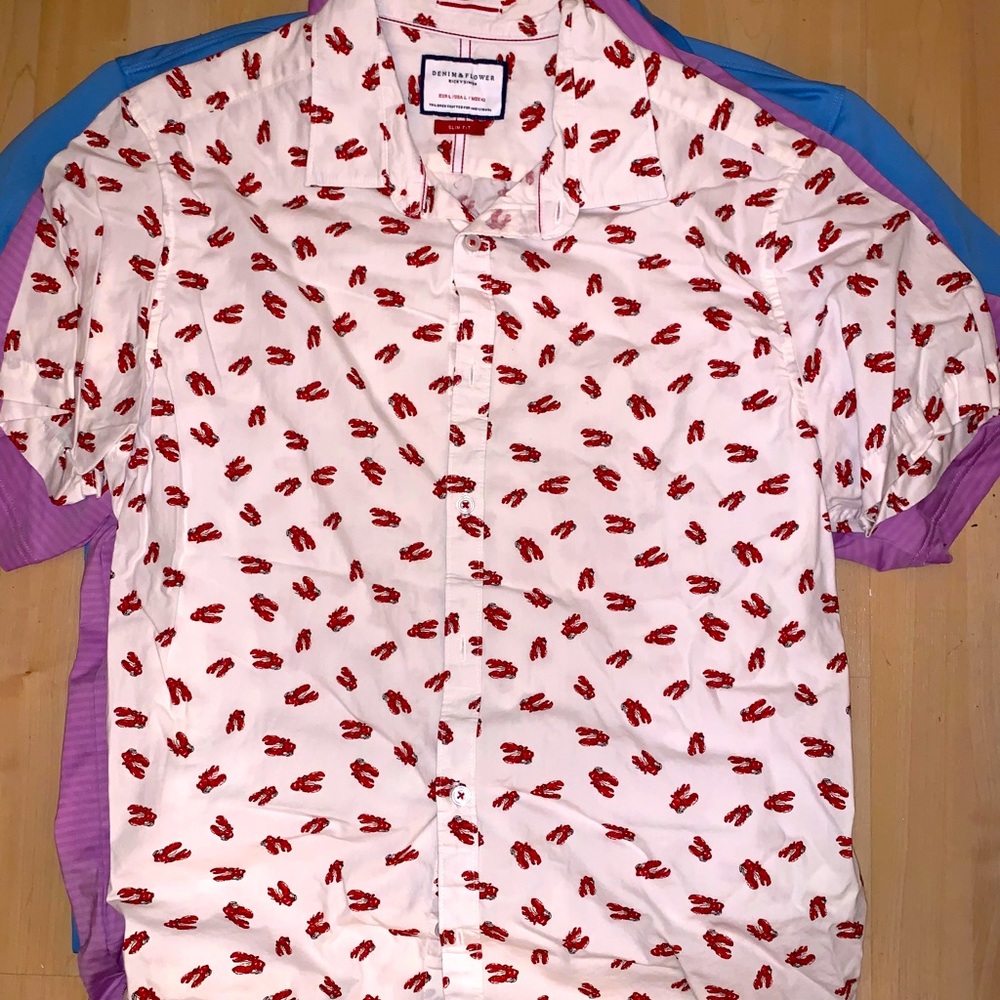 Crawfish button down shirt